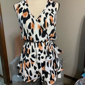Leopard print Romper
